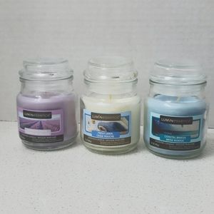 Assorted Scented Luminessence Mini Apothecary Jar Candles, 3 oz. each